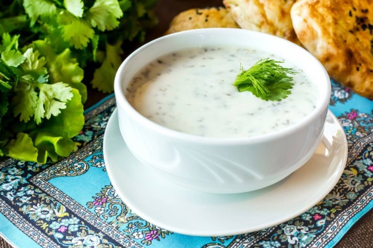 Холодный суп из мацони