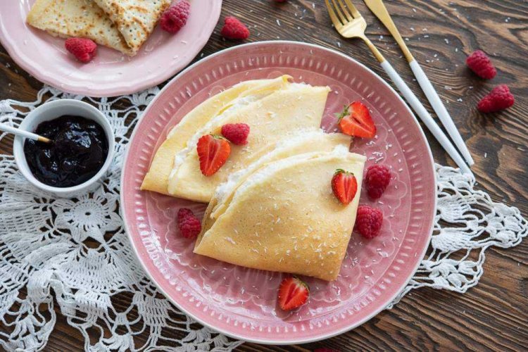 Блины из рисовой муки без яиц