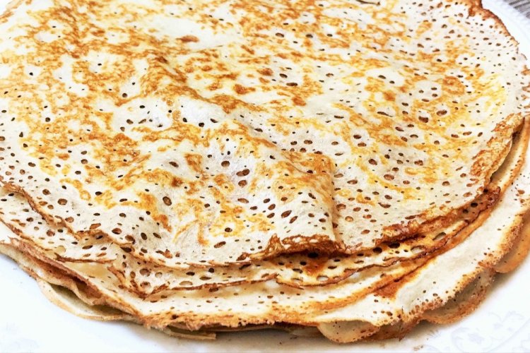 Заварные блины из рисовой муки