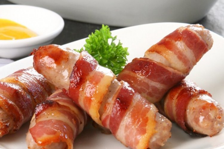 Сосиски с сыром и горчицей в духовке