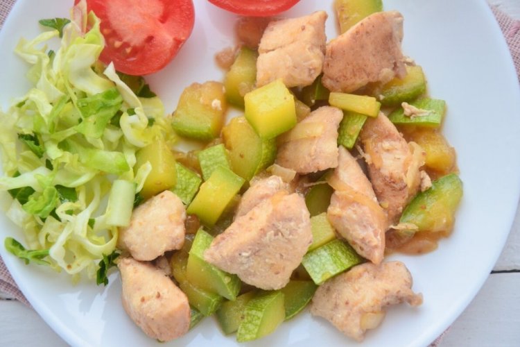 ПП кабачки с куриной грудкой