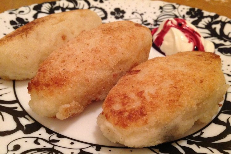 Манные биточки с начинкой
