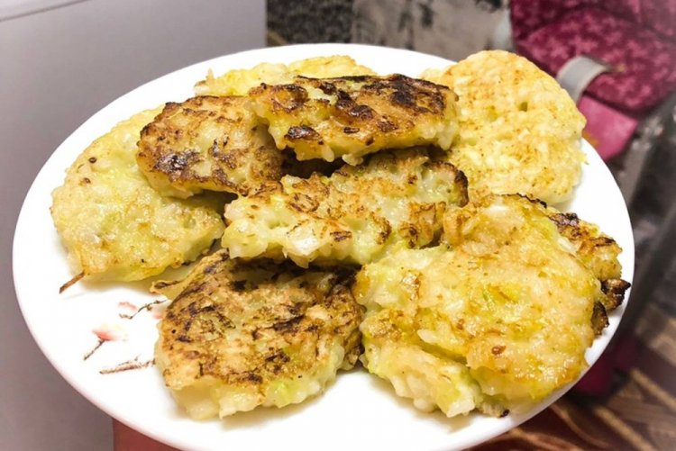 Котлеты из кабачков и риса