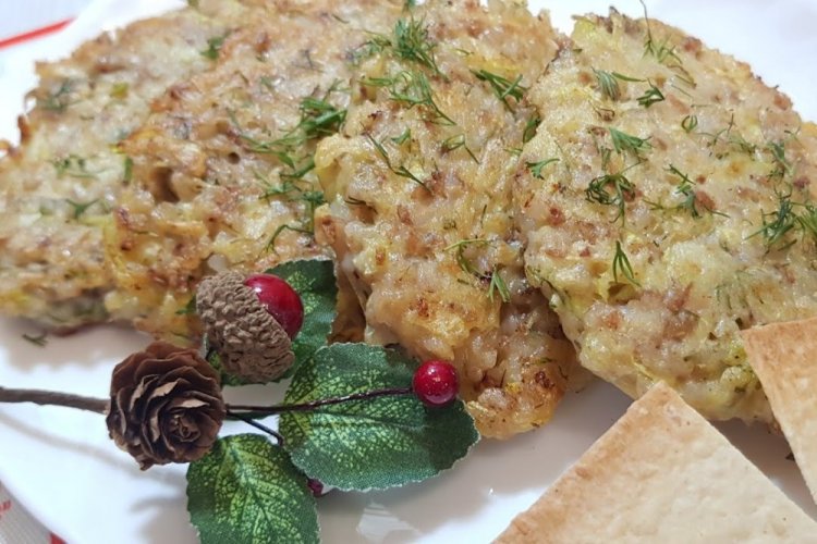 Котлеты из кабачков и гречки