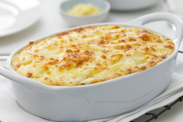 ПП творожная запеканка с курицей и сыром