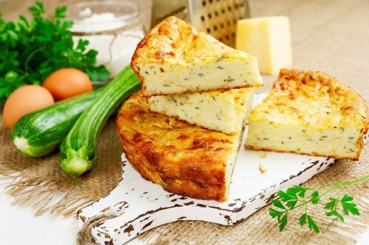 ПП творожная запеканка с кабачками