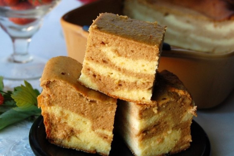 ПП творожная запеканка с какао