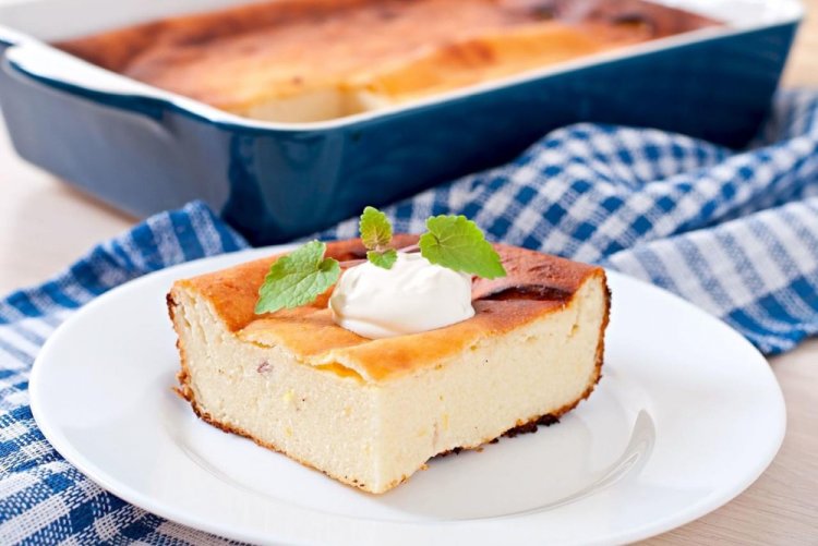 Творожная запеканка без яиц