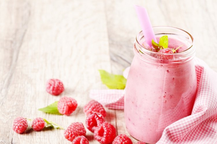 Смузи из цукини и малины