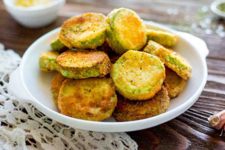 Постные кабачки в панировке