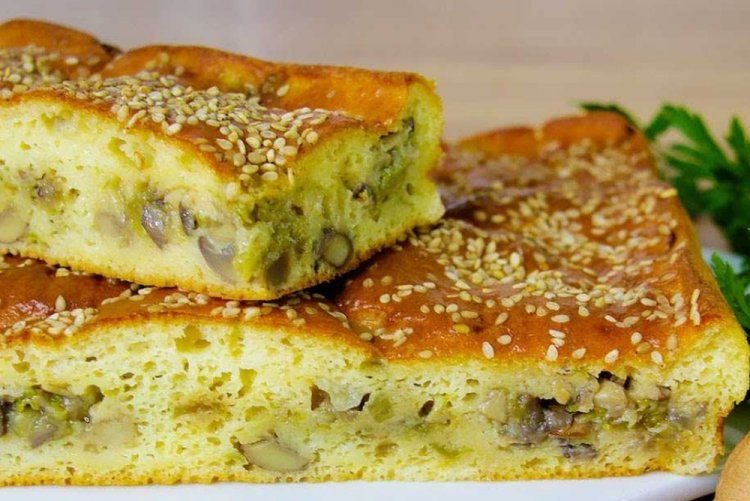 Пирог с маслятами