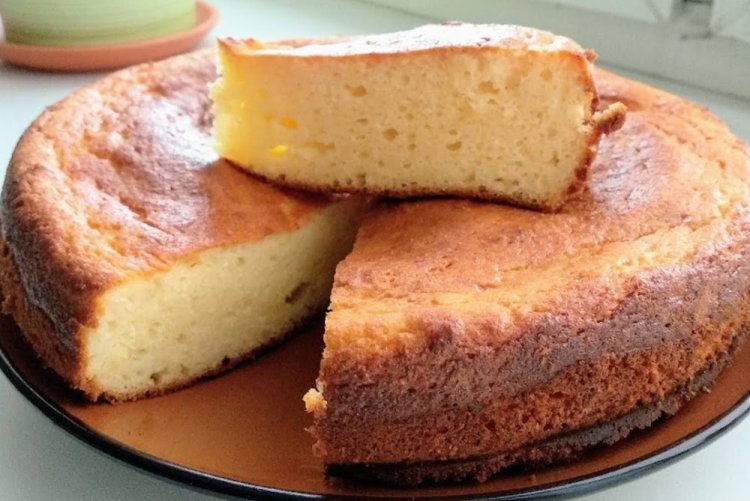 Творожный пирог на молоке