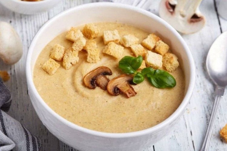 Суп-пюре с шампиньонами и картошкой