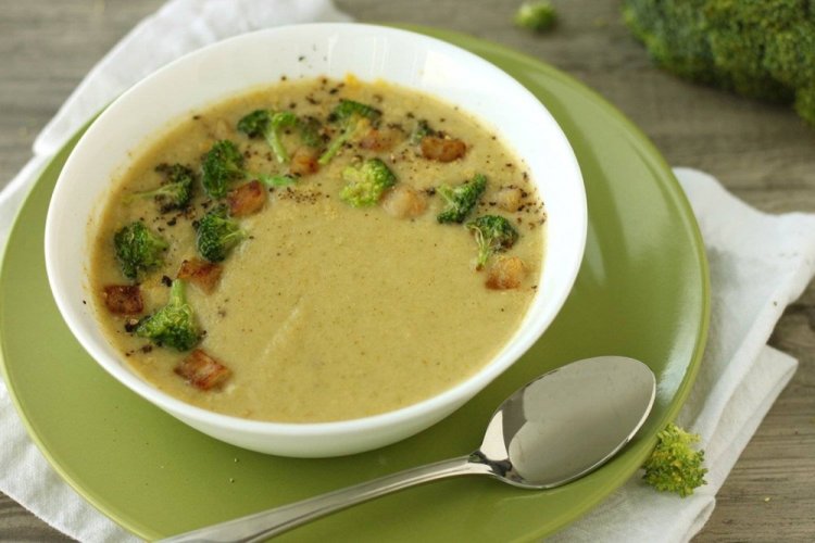 Сырный крем-суп с брокколи