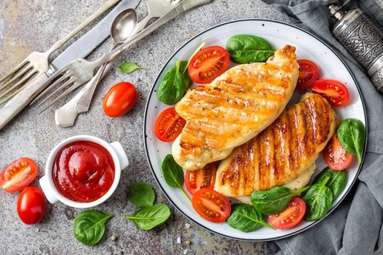 Куриная грудка с бальзамическим уксусом на гриле