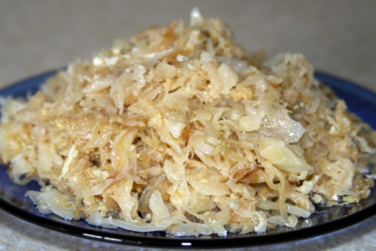 Начинка со свежей и квашеной капустой для пирожков