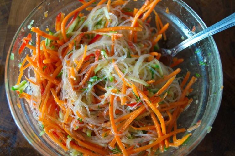 Заправка для фунчозы с медом без варки