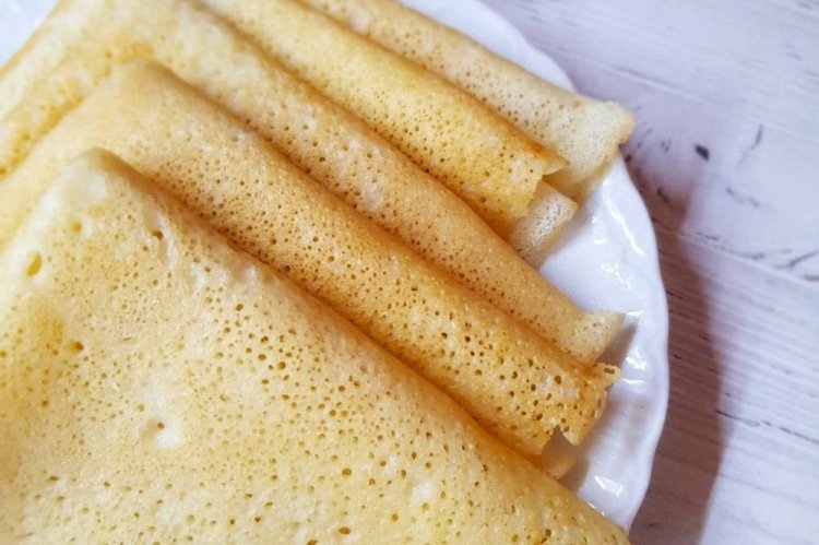 Блины на рисовом молоке и рисовой муке