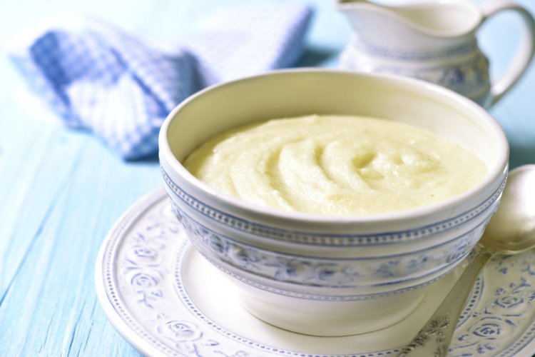 Манная каша на рисовом молоке