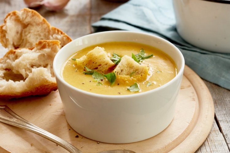 Гороховый суп-пюре с молоком