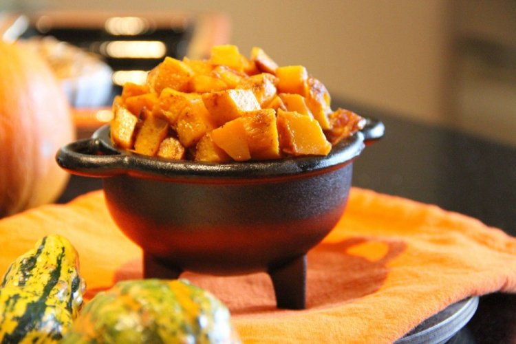 Запеченная тыква на ужин