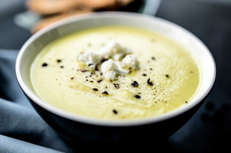 Суп-пюре из цветной капусты с сыром