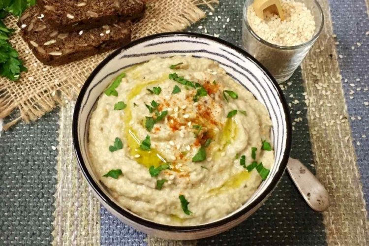 Бабагануш с соевым соусом