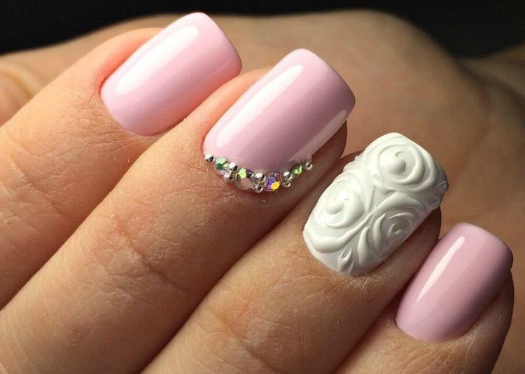 Объемные дизайны ногтей