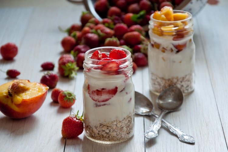 Ленивая овсянка на завтрак