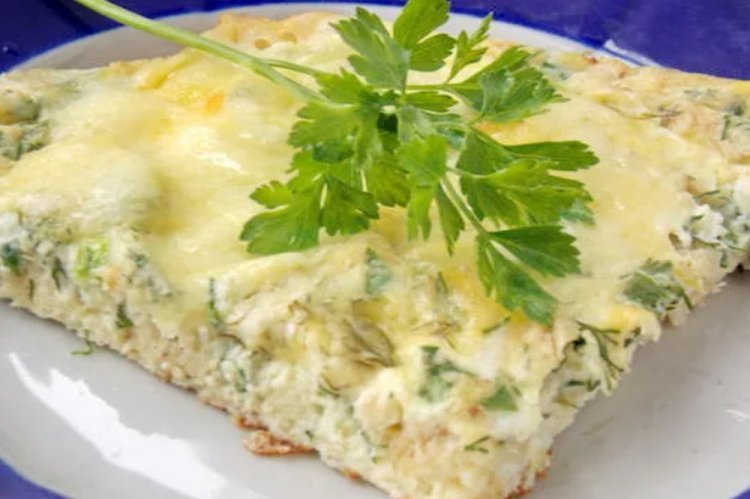 Омлет с овсяными хлопьями в духовке