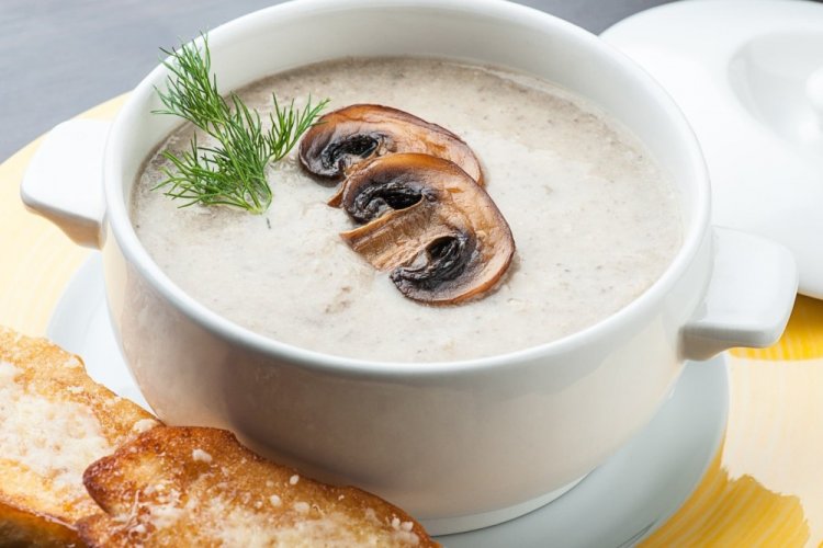 Грибной суп с кокосовым молоком