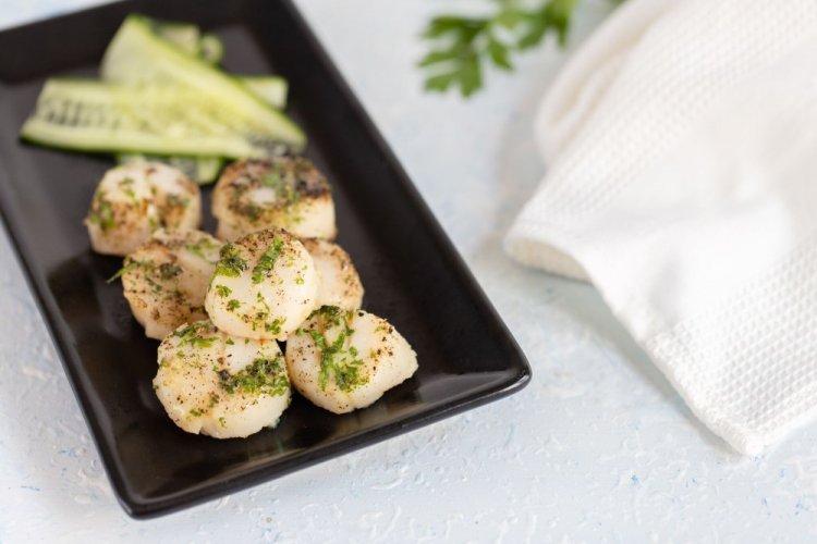 Морские гребешки в духовке