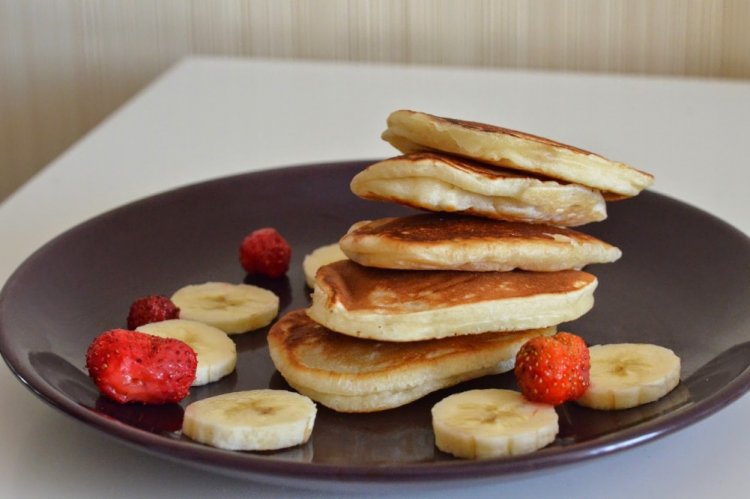 Ванильные оладьи на соевом молоке