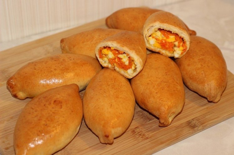 Начинка с яйцом и овощами