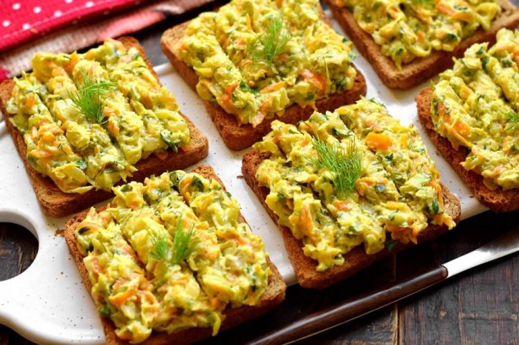 Намазка из кабачков на бутерброды