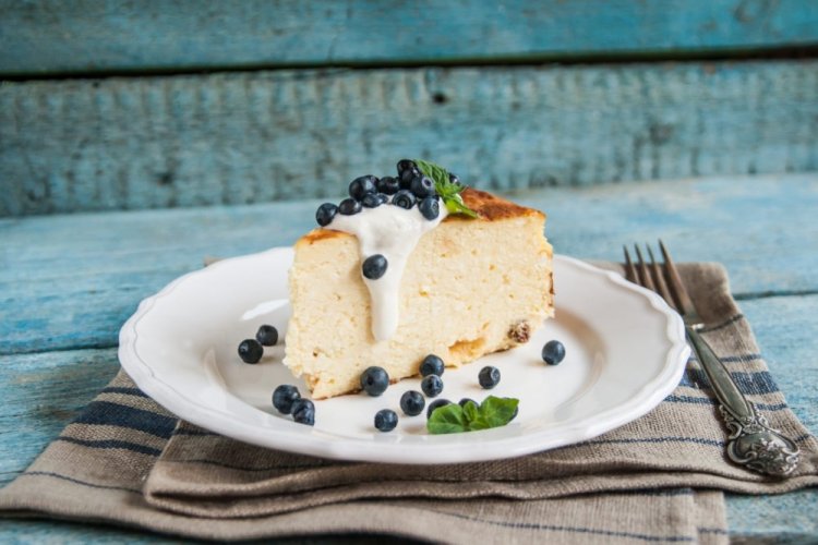 Быстрая творожная запеканка