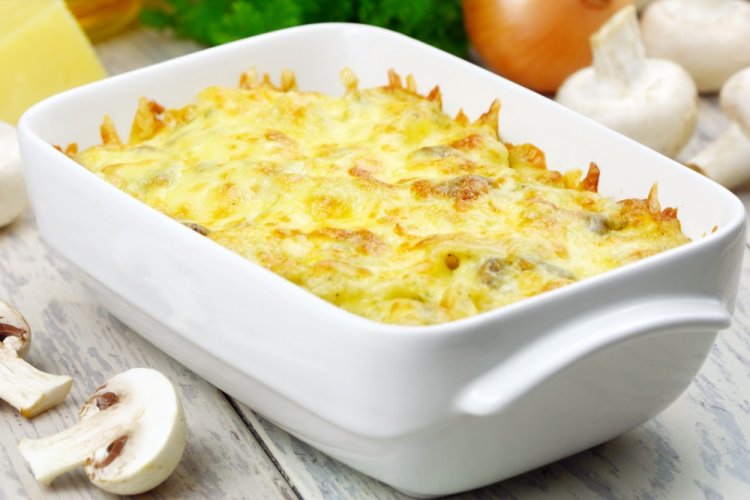 Картофельная запеканка с грибами