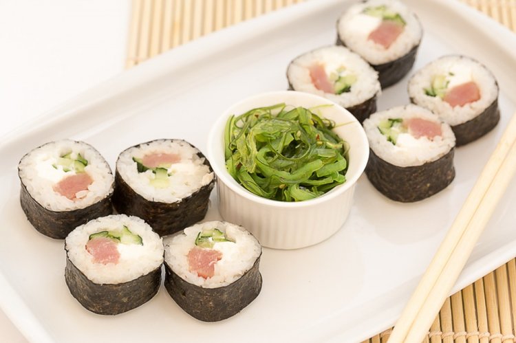 Начинка со свежим тунцом и огурцом