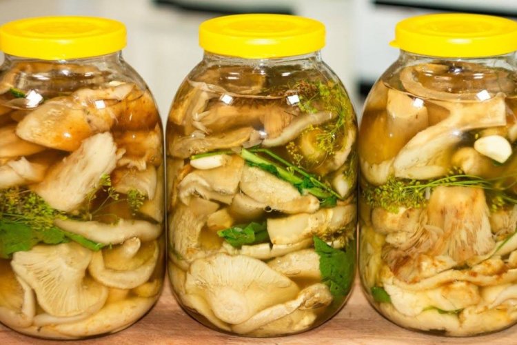 Грузди с луком на зиму в банке