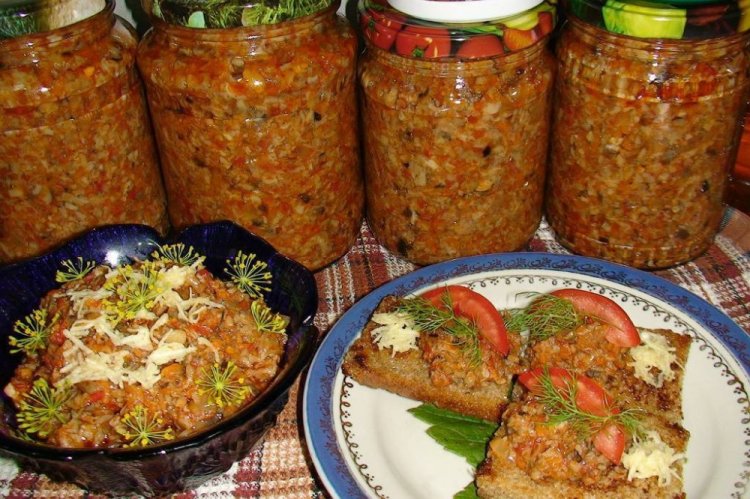 Икра из груздей с томатом на зиму