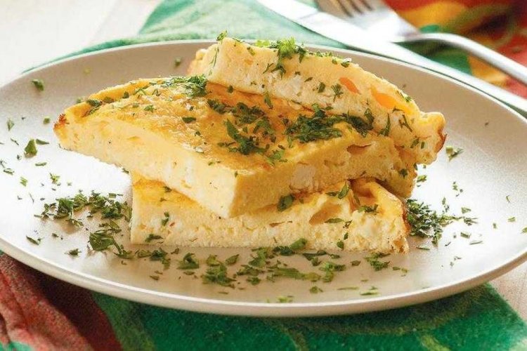 Омлет с творогом