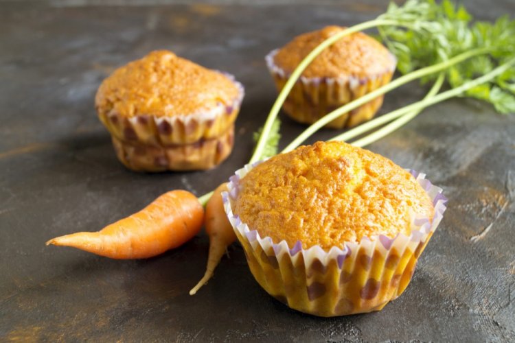 Морковные маффины без сахара