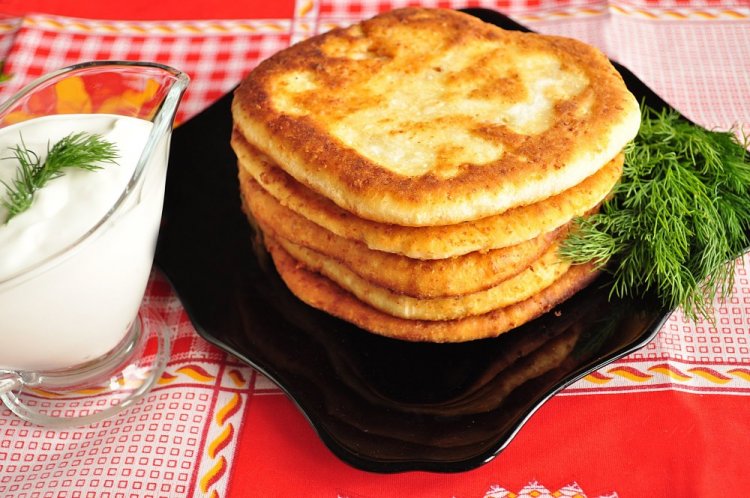 Лепешки с сыром на кефире