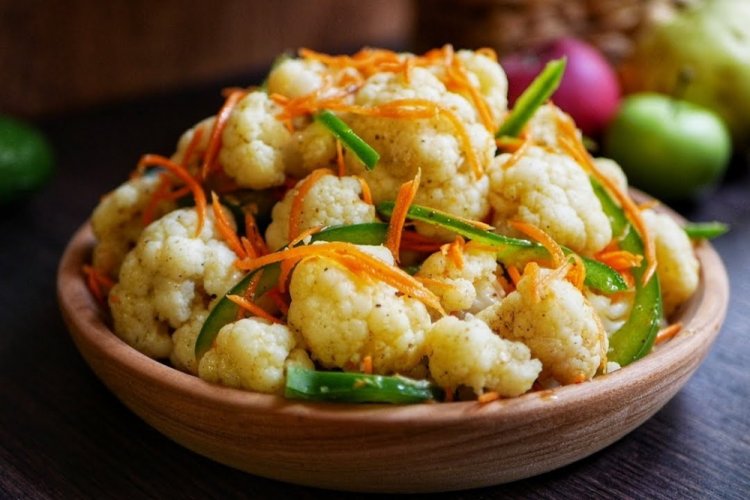 Салат из цветной капусты по-корейски