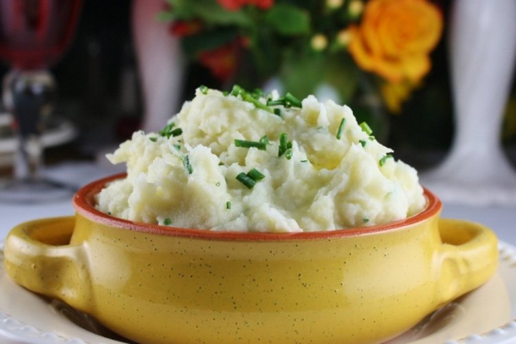 Картофельное пюре с чесноком