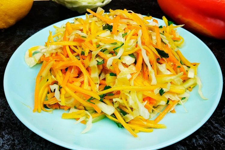 Салат из тыквы и капусты