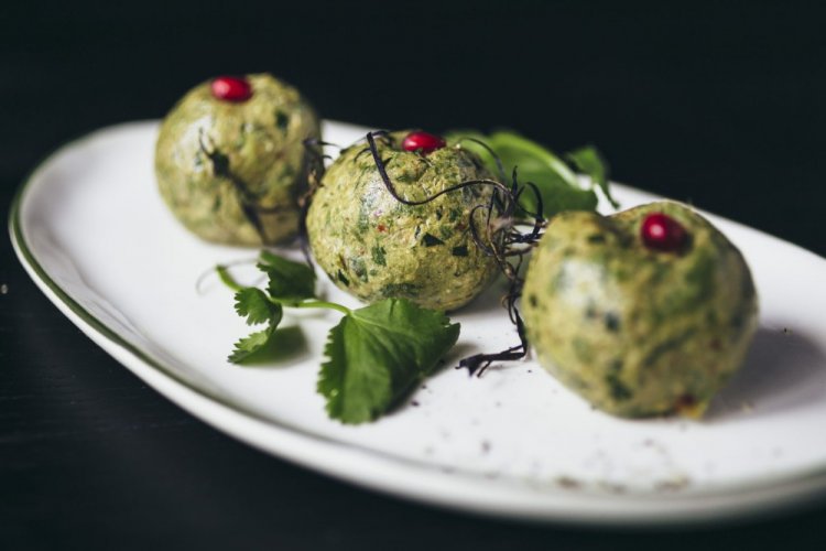 Пхали из нута с зеленью