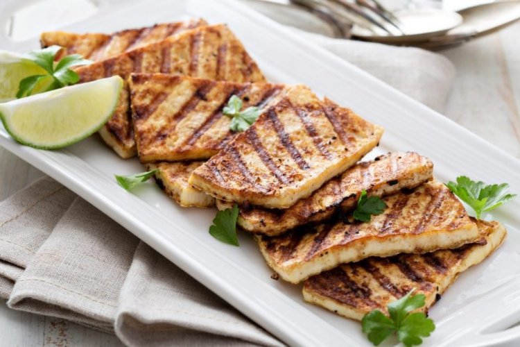 Тофу на сковороде-гриль