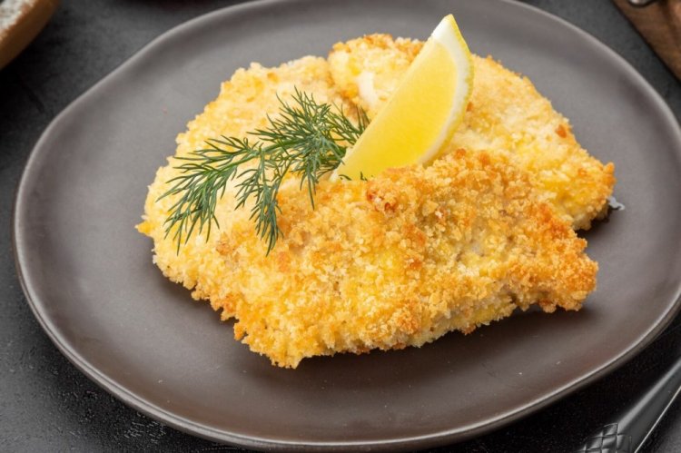 Минтай с апельсином в духовке