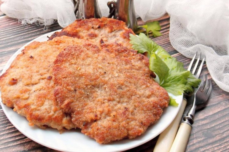 Сочный шницель из куриного фарша